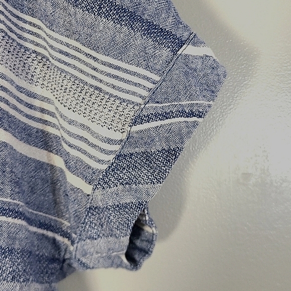 Artisan NY striped linen blend top, size M - Picture 4 of 6